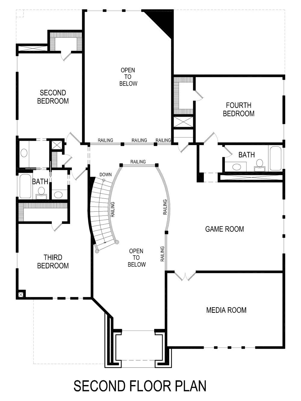 Emerald R (w/Media) - Floor Plan 2