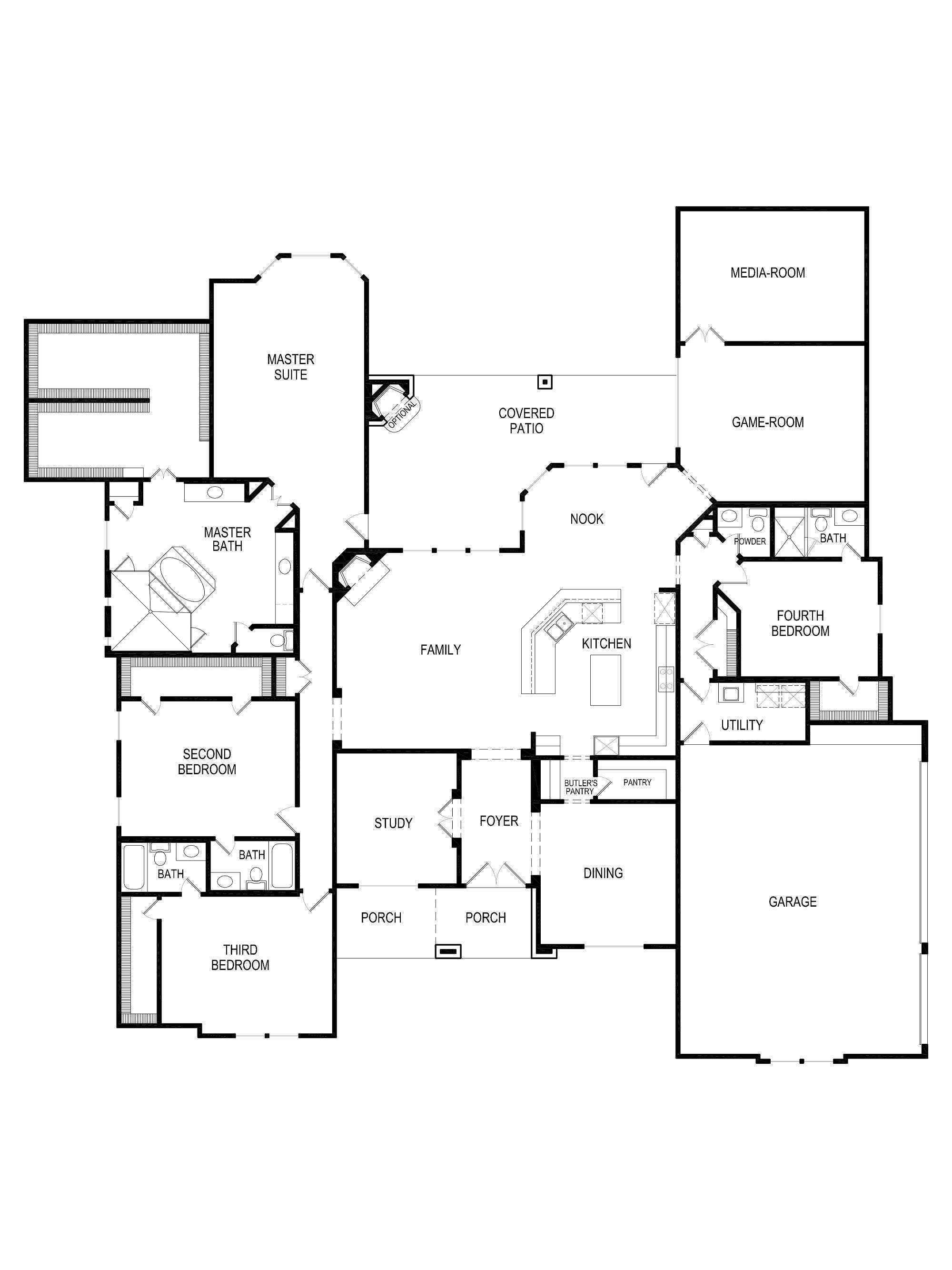 Twilight FS (w/Media) floor plan drawing