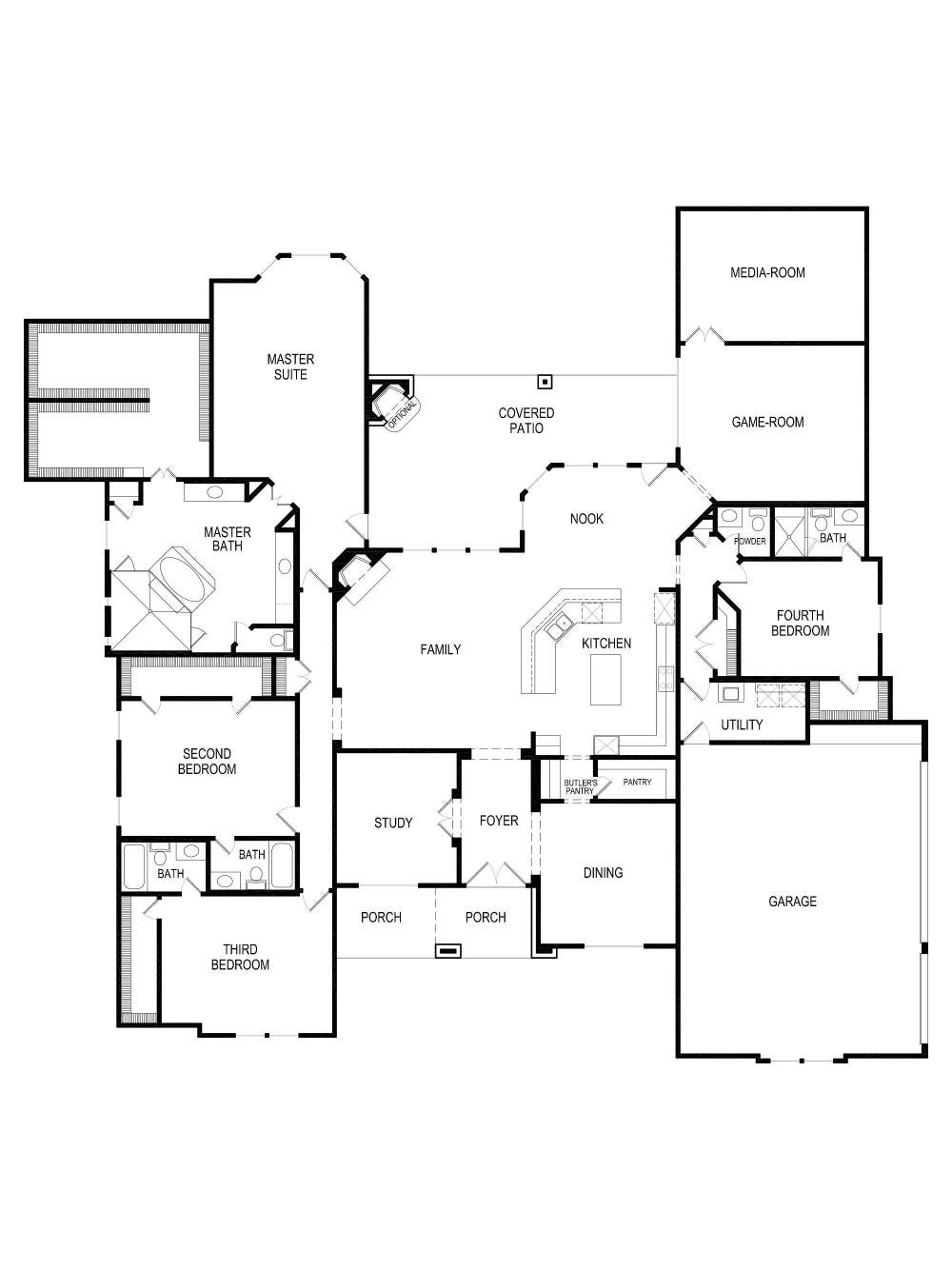 Twilight FS (w/Media) - Floor Plan