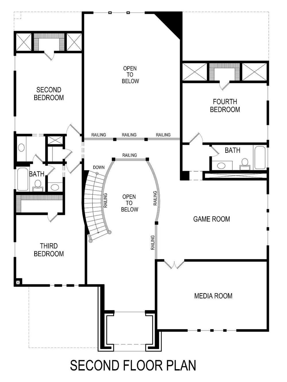 Emerald F (w/Media) - Floor Plan 2