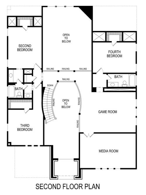 Emerald F (w/Media) - Floor Plan 2