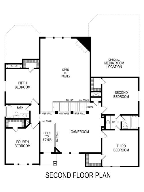 Stonehaven F (w/Media) - Floor Plan 2