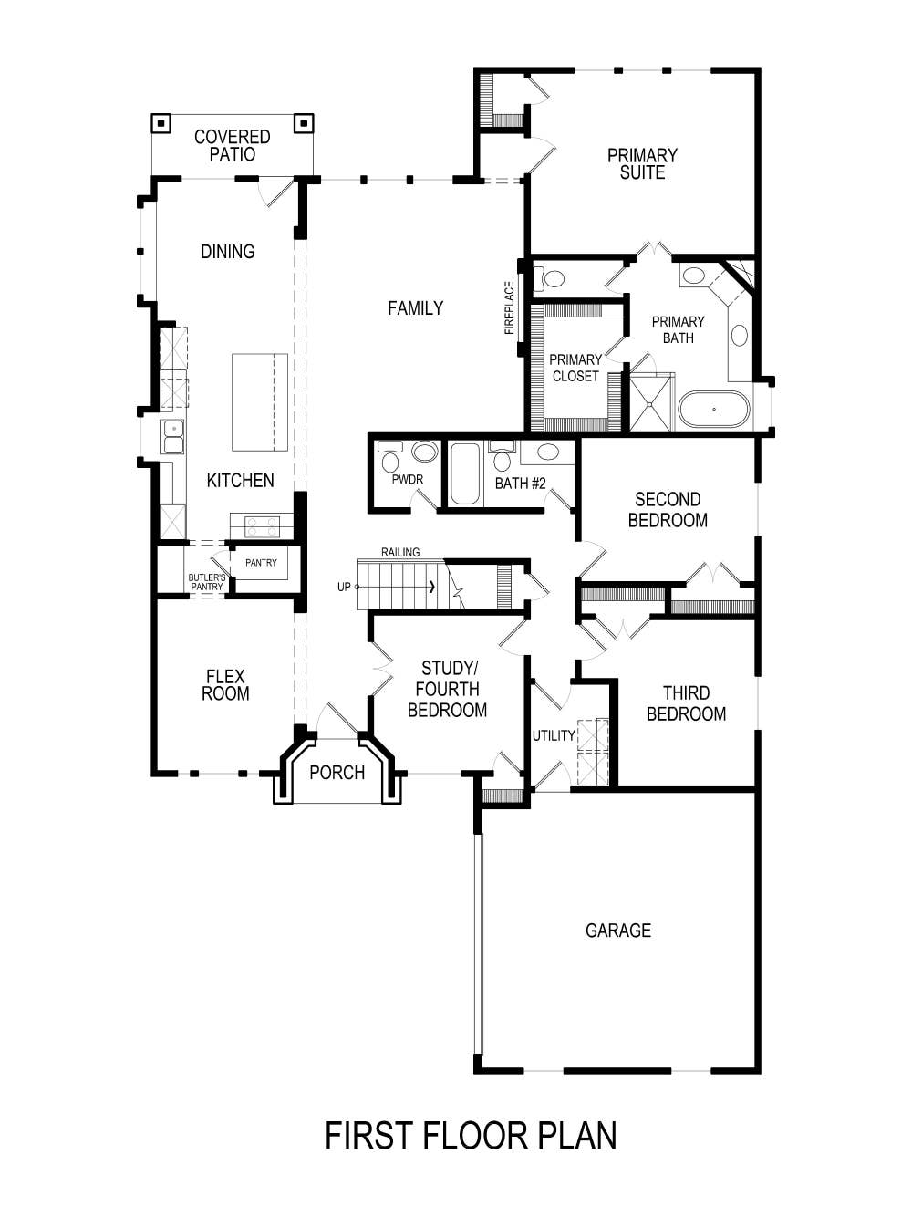 Waterford 3FSW-EW (w/Game) - Floor Plan