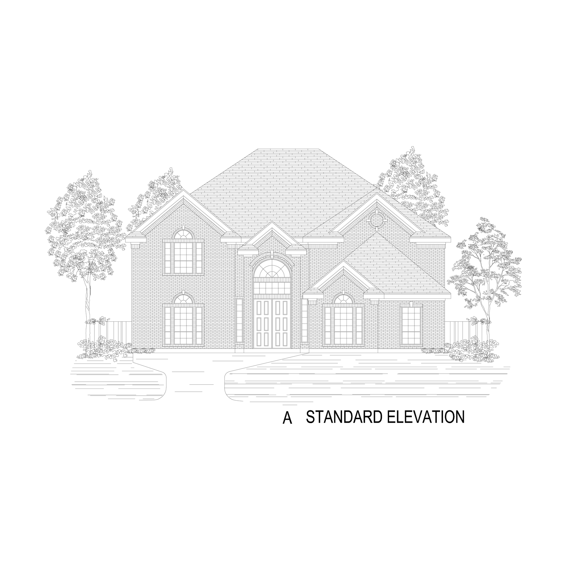 Northcrest 2FSW (w/Media) Standard Elevation A