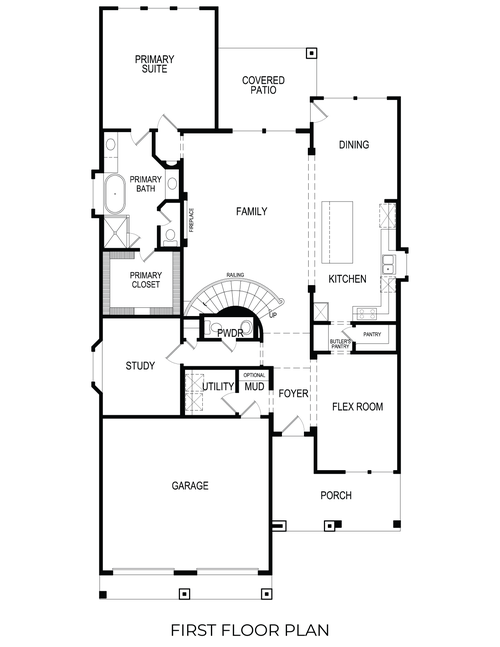 Princeton F-EW (w/Media) - Floor Plan 1